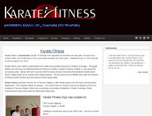 Tablet Screenshot of karatefitness.net
